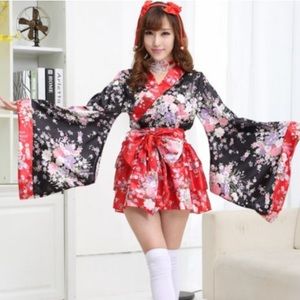 Japanese Kimono Cosplay Costume XL